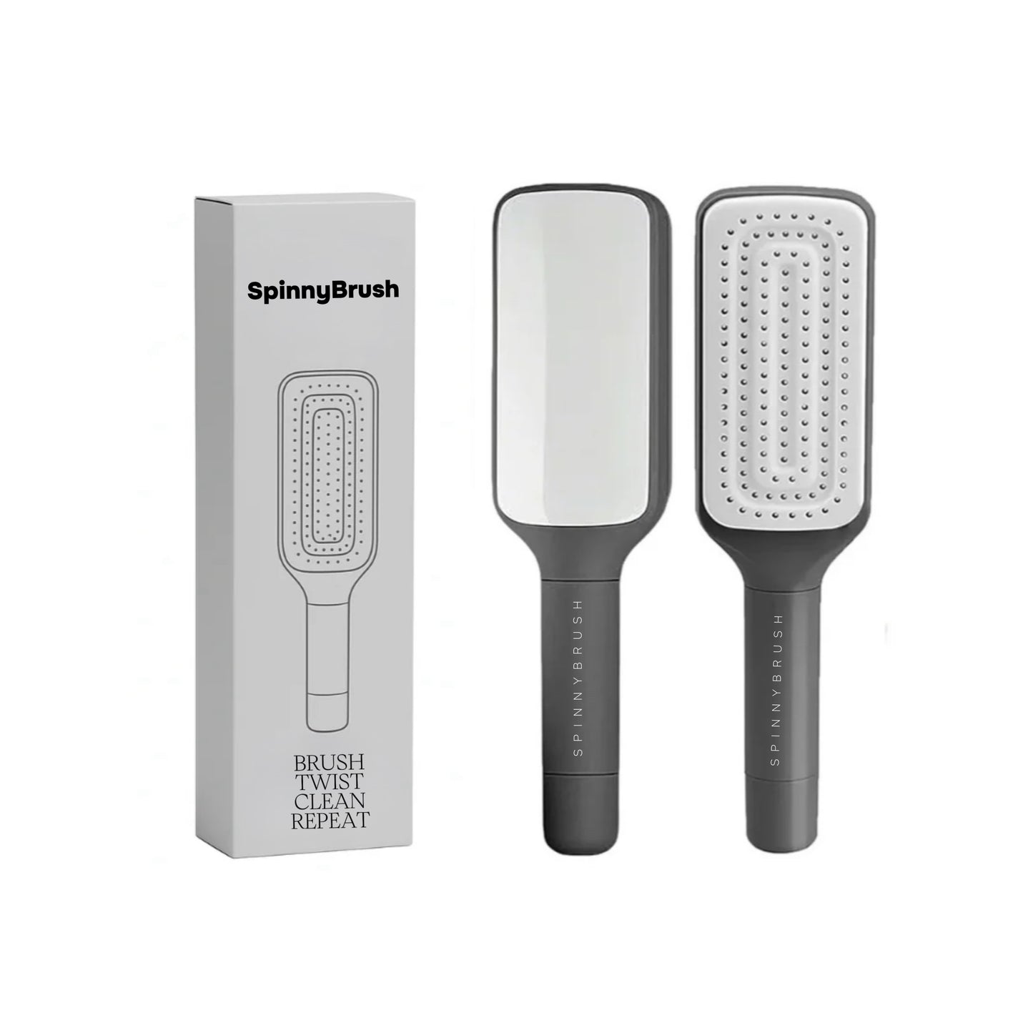 SpinnyBrush™ Self Cleaning Hair Brush