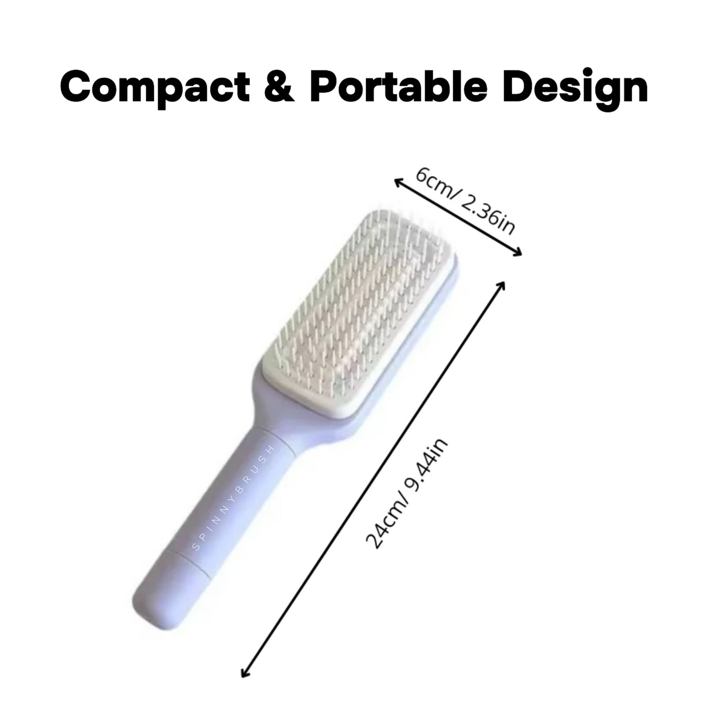 SpinnyBrush™ Self Cleaning Hair Brush