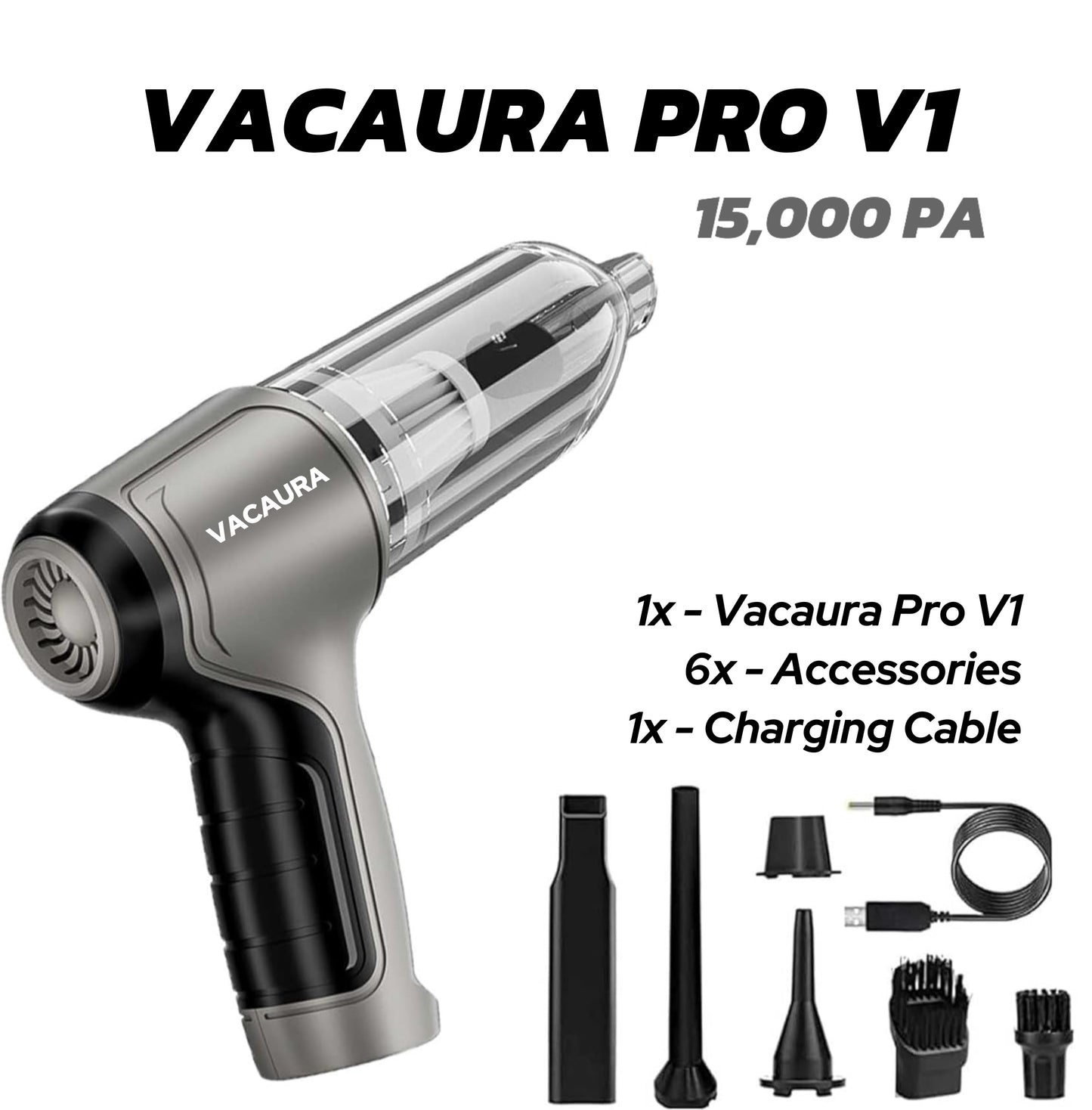 Vacaura Pro - Portable Handheld Vacuum & Blower