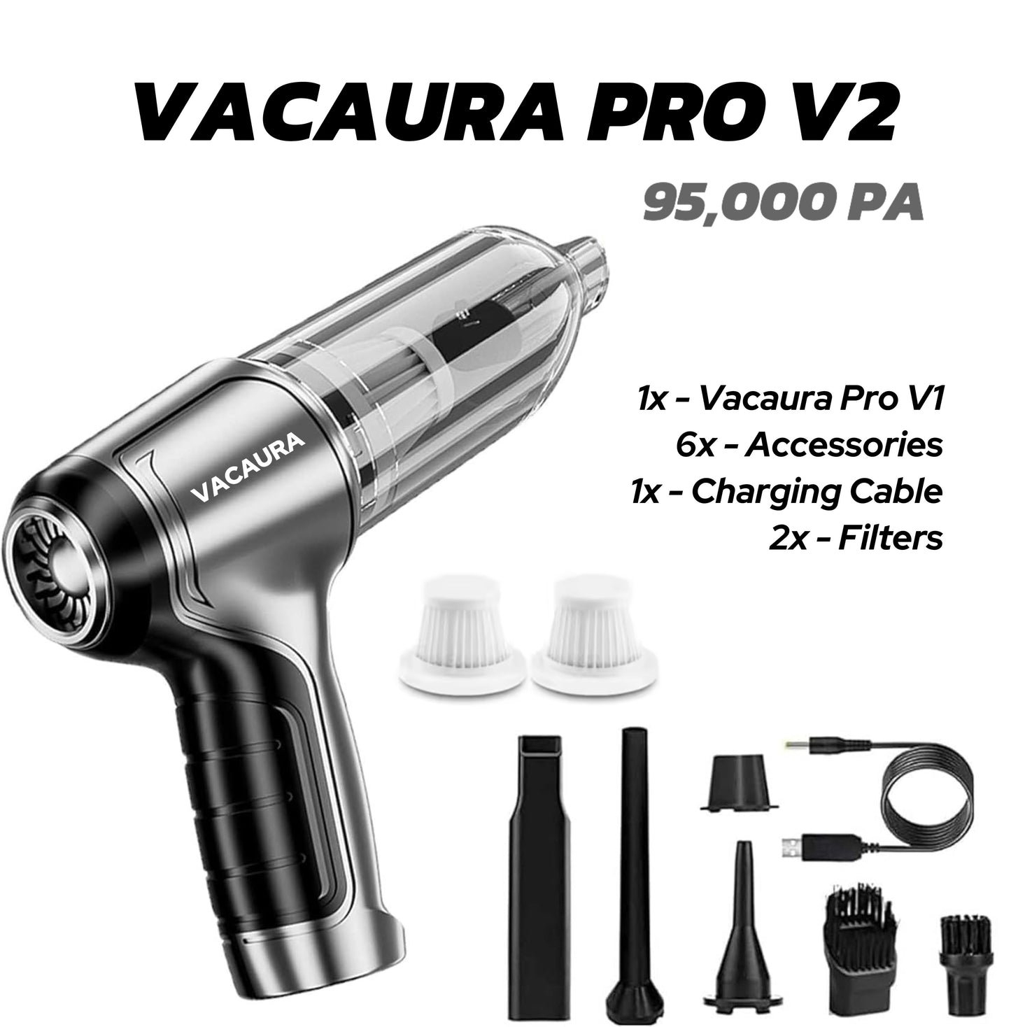 Vacaura Pro - Portable Handheld Vacuum & Blower