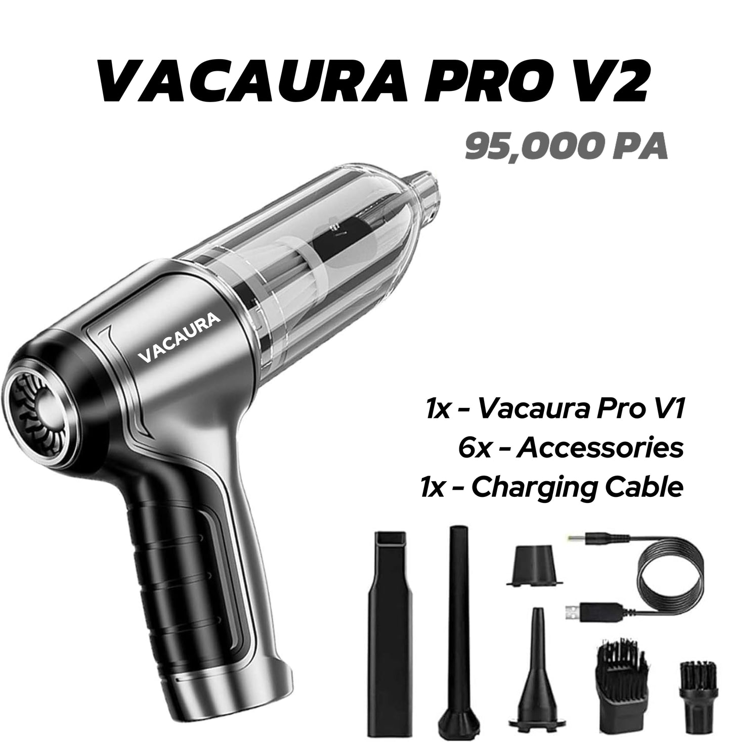 Vacaura Pro - Portable Handheld Vacuum & Blower